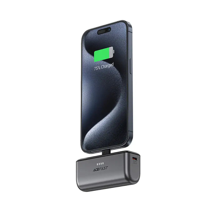 Powerbank Acefast M9 5000mAh USB-C (male) / USB-C (female) PD 20W - black - Powerbanks<<<HurtelXML