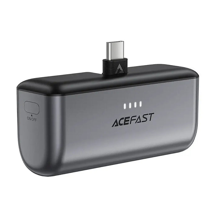 Powerbank Acefast M9 5000mAh USB-C (male) / USB-C (female) PD 20W - black - Powerbanks<<<HurtelXML
