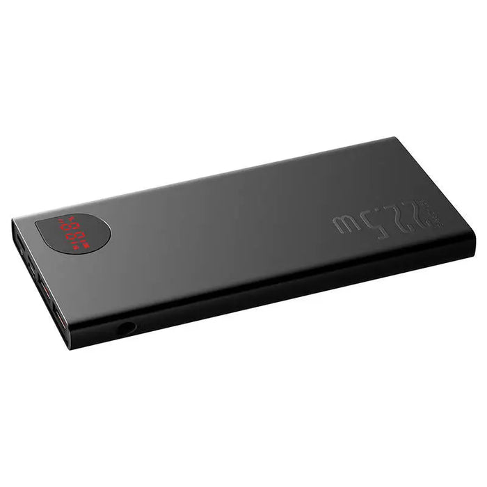 Powerbank Baseus Adaman Metal 10000mAh 2xUSB USB-C Lightning MicroUSB 22.5W (black)