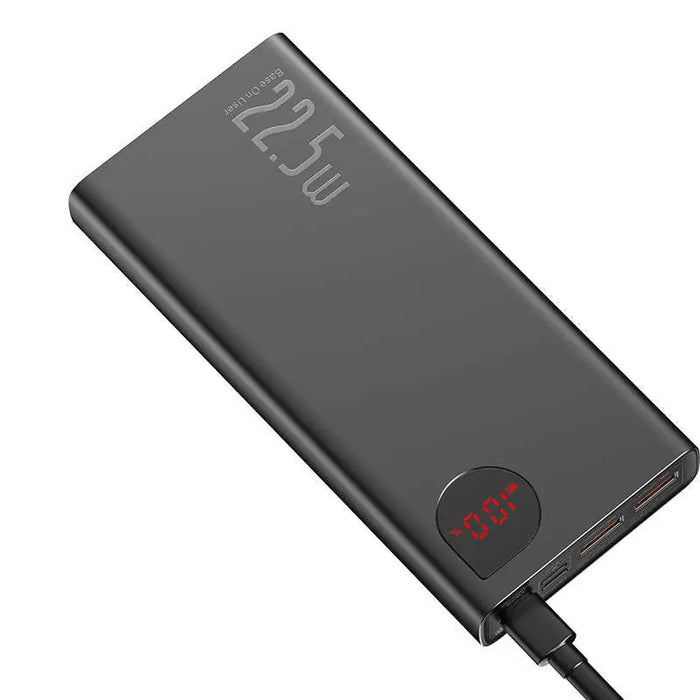 Powerbank Baseus Adaman Metal 20000mAh 2xUSB USB-C Lightning microUSB 22.5W (black)