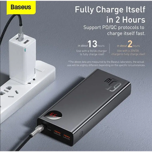 Powerbank Baseus Adaman Metal 20000mAh PD QC 3.0 65W 2xUSB + USB-C + micro USB (Black) - Power banksLAD-POW<<<Power