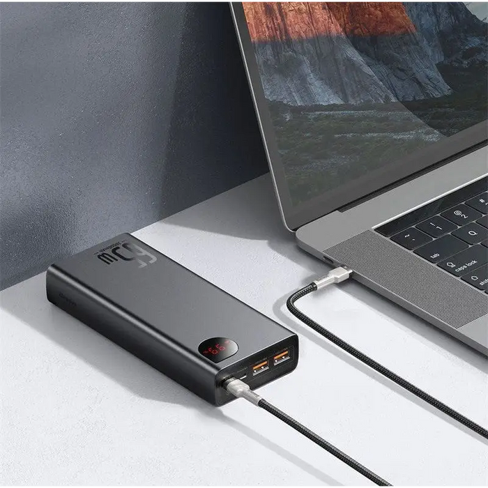 Powerbank Baseus Adaman Metal 20000mAh PD QC 3.0 65W 2xUSB + USB-C + micro USB (Black) - Power banksLAD-POW<<<Power