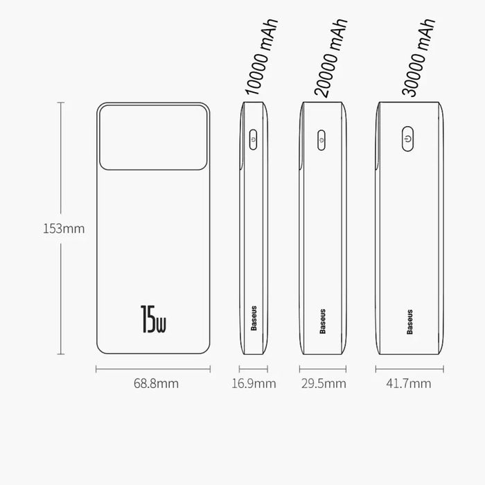 Powerbank Baseus Bipow 10000mAh 15W (black)