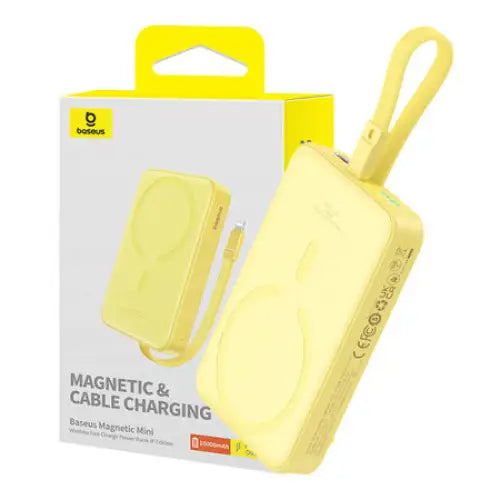 Powerbank Baseus Magnetic Mini 10000mAh USB-C 20W MagSafe (yellow)