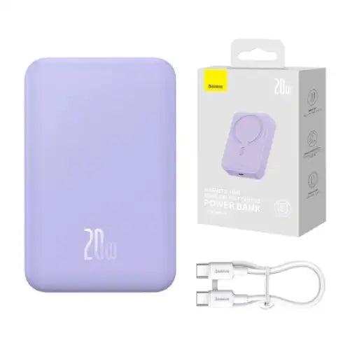 Powerbank Baseus Magnetic Mini 20000mAh USB-C 20W MagSafe (purple)
