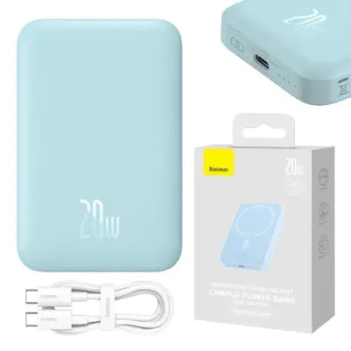 Powerbank Baseus Magnetic Mini 6000mAh USB-C 20W MagSafe (blue) - Powerbanks<<<Energy<<<InnproXML