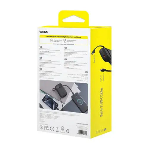 Powerbank Baseus QPow 2 10000mAh 30W 2xUSB-C (black) - Powerbanks<<<GSM