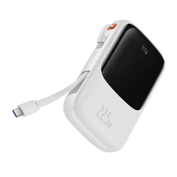 Powerbank Baseus Qpow Pro with USB-C cable USB-C USB 10000mAh 22.5W (white)