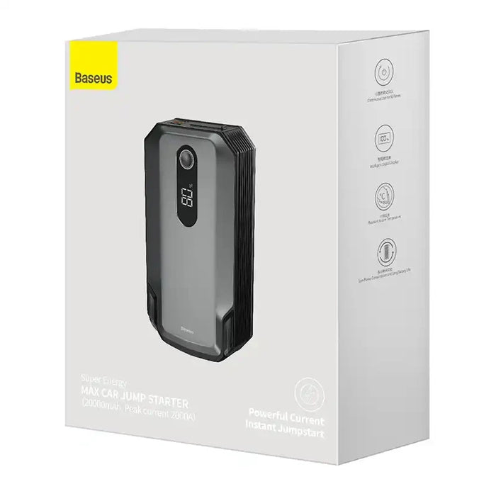 Powerbank / Baseus Super Energy Max Car Jump Starter 20000mAh 2000A USB (Black) - Jump starters<<<Car