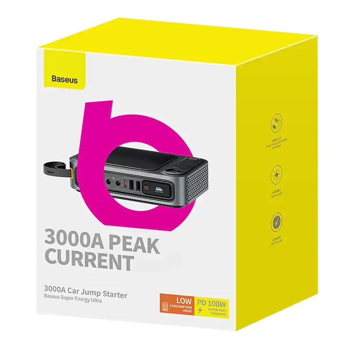 Powerbank/Car Jump Starter Baseus Super Energy Ultra 3000A (black) - Jump starters<<<Car accessories<<<InnproXML&&&Cell
