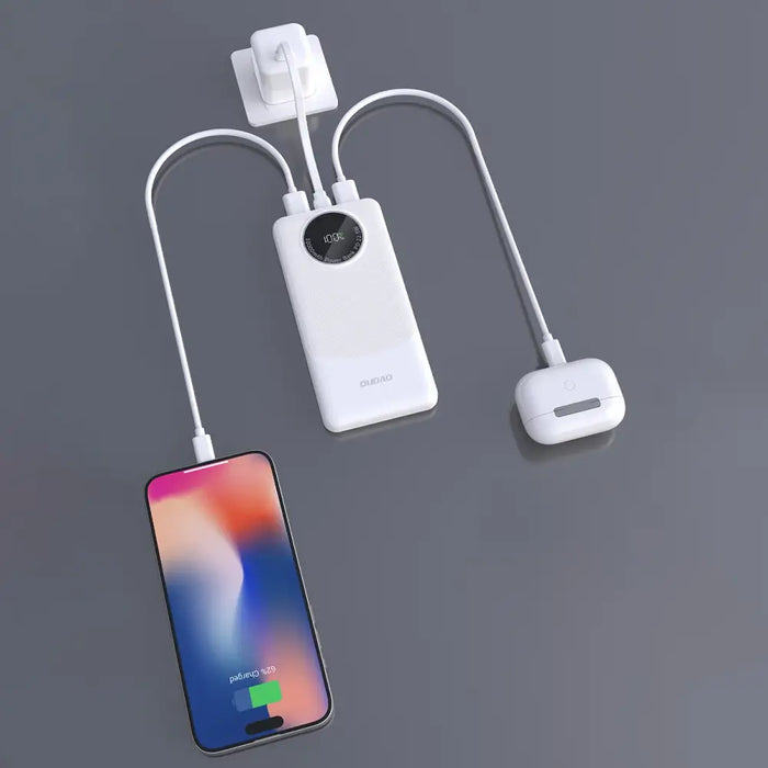 Powerbank Dudao K12 10000mAh PD22.5W USB-A USB-C - white - Powerbanks<<<HurtelXML