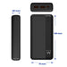 Powerbank Eminent EW1163 Black 20000 mAh - Електроника Телефони и таблети<<<Компютри| Електроника<<<BigBuy&&&Power