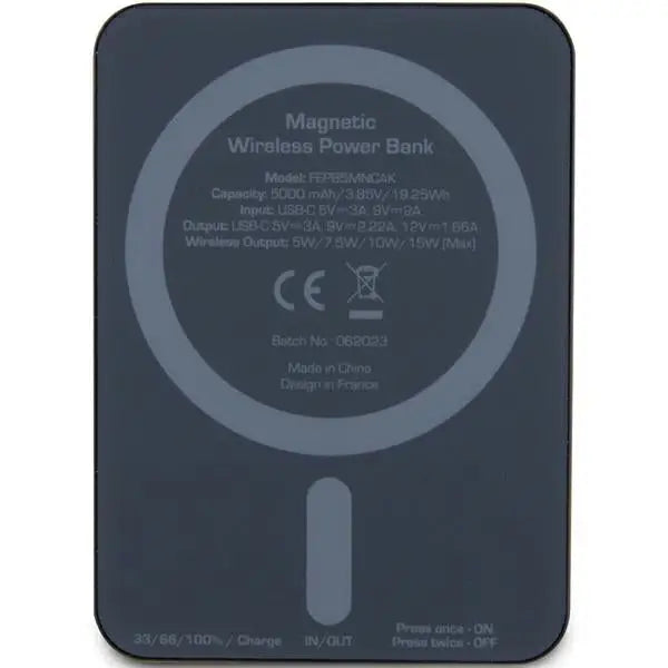 Powerbank Ferrari Metal Logo MagSafe 15W 5000mAh - black - Cell phone cases and covers<<<HurtelXML