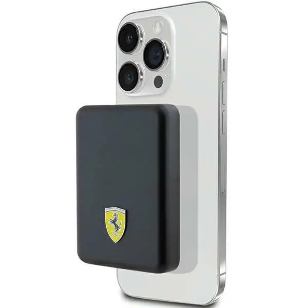 Powerbank Ferrari Metal Logo MagSafe 15W 5000mAh - black - Cell phone cases and covers<<<HurtelXML