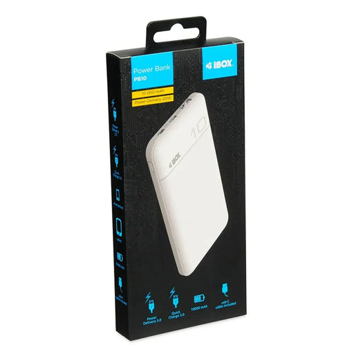 Powerbank Ibox IPB10 White 10000 mAh - Power Bank<<<Електроника Телефони и таблети<<<Компютри|