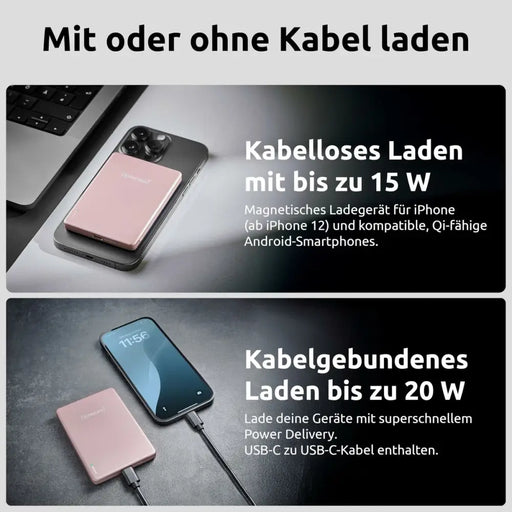 Powerbank INTENSO MW5000 5000 mAh Pink - Електроника Телефони и таблети<<<Компютри| Електроника<<<BigBuy&&&Power