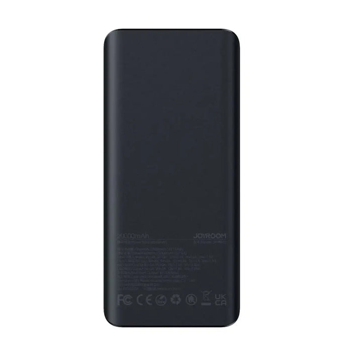 Powerbank Joyroom JR-PBF02 30W 20000mAh + USB-A - USB-C cable 0.25m - black - Powerbanks<<<HurtelXML