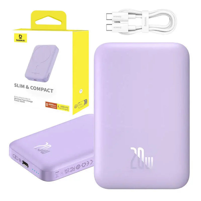 Powerbank mini Baseus 6000 mAh 20W (purple) - Powerbanks<<<Energy<<<InnproXML&&&Power Bank<<<Електроника Телефони и