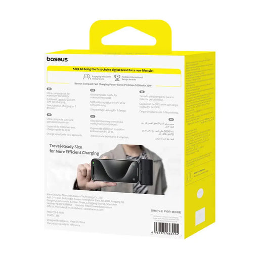 Powerbank OS-Baseus Compact IP 5000mAh 20W (black) - Powerbanks<<<GSM Accessories<<<InnproXML&&&Power