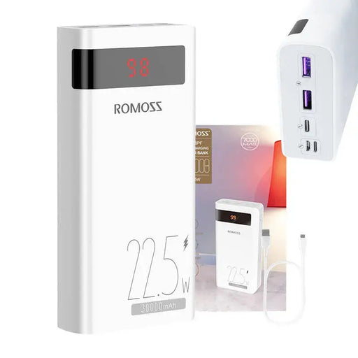 Powerbank Romoss SENSE8PF 30000mAh 22.5W (white) - Powerbanks<<<Energy<<<InnproXML