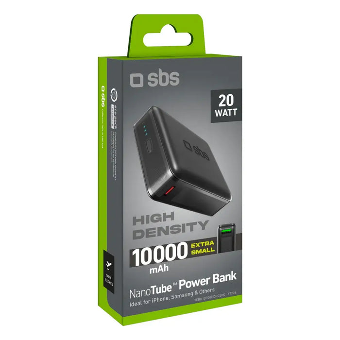 Powerbank SBS TEBB10000HDPD20K 10000 mAh with Power Delivery - black - Powerbanks<<<HurtelXML&&&Външни