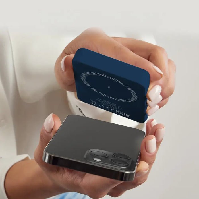 Powerbank SBS TEBB5000MAG1CB 5000 mAh compatible with MagSafe - blue - Powerbanks<<<HurtelXML