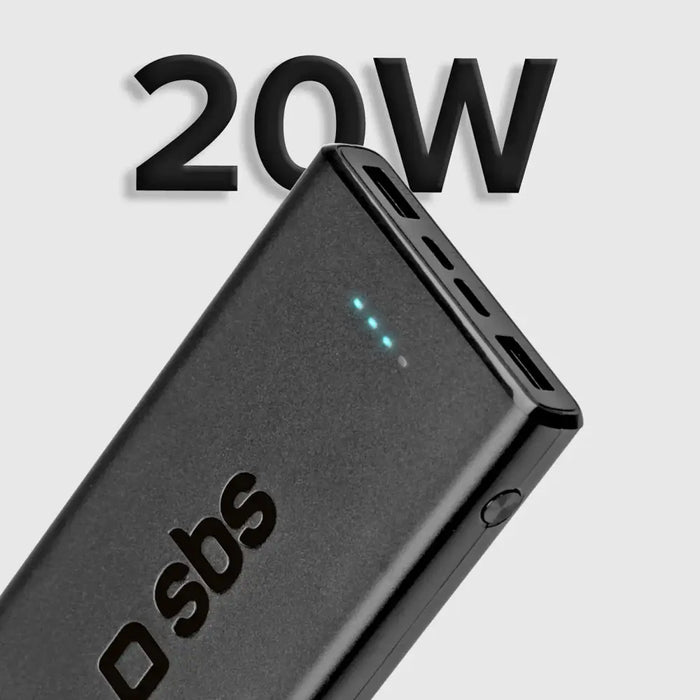 Powerbank SBS TTBB10000FASTPD20K 10000 mAh 20W with Power Delivery - black - Powerbanks<<<HurtelXML
