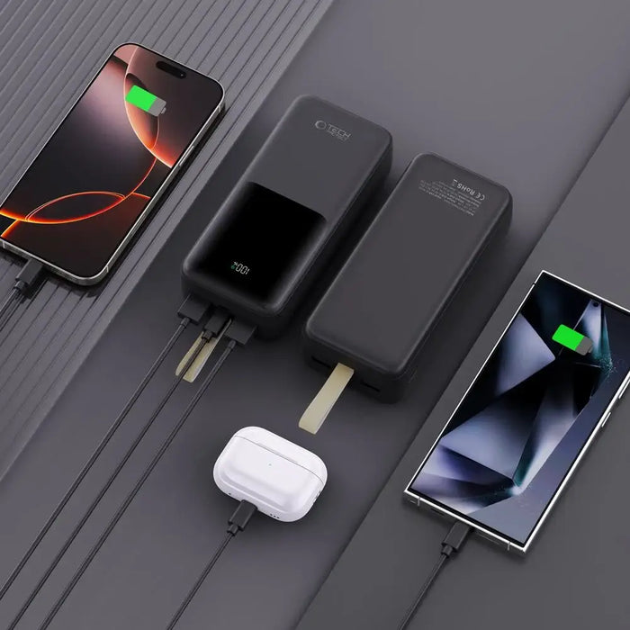 Powerbank Tech-Protect PB03 30000mAh 22.5W - black - Powerbanks<<<HurtelXML