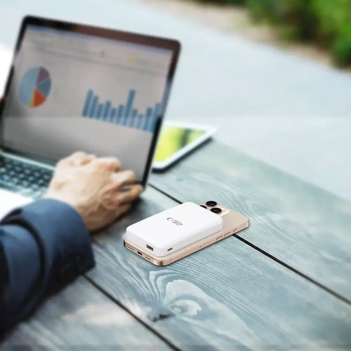 Powerbank Tech-Protect PB24 LifeMag QI2 MagSafe 10000 mAh - white - Powerbanks<<<HurtelXML