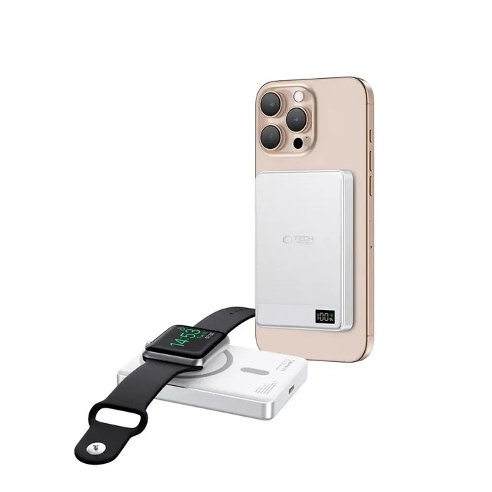 Powerbank Tech-Protect PB33 LifeMag MagSafe 5000mAH - silver - Powerbanks<<<HurtelXML