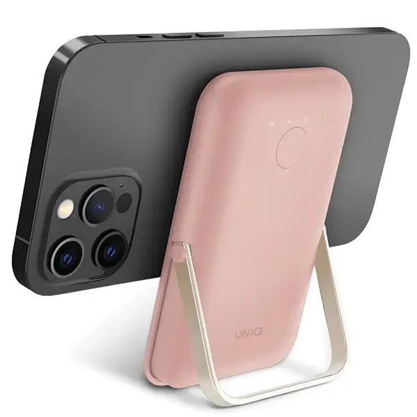 Powerbank Uniq Hoveo magnetic 5000mAh USB-C 20W PD - pink - Powerbanks<<<HurtelXML