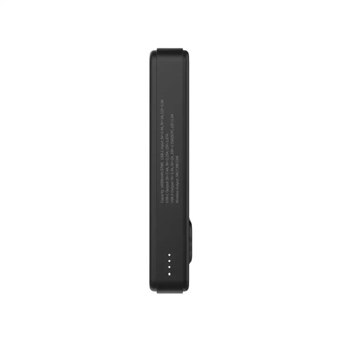 Powerbank Wozinsky WLWP-10KA0Y3S 22.5W PD Qi2 10000 mAh with stand 1x USB-A 1x USB-C - black - Powerbanks<<<HurtelXML