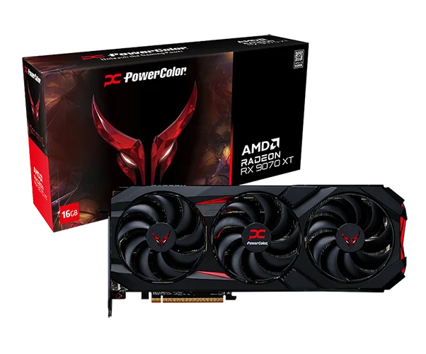 Video card PowerColor Radeon RX 9070 XT Red Devil 16GB GDDR6