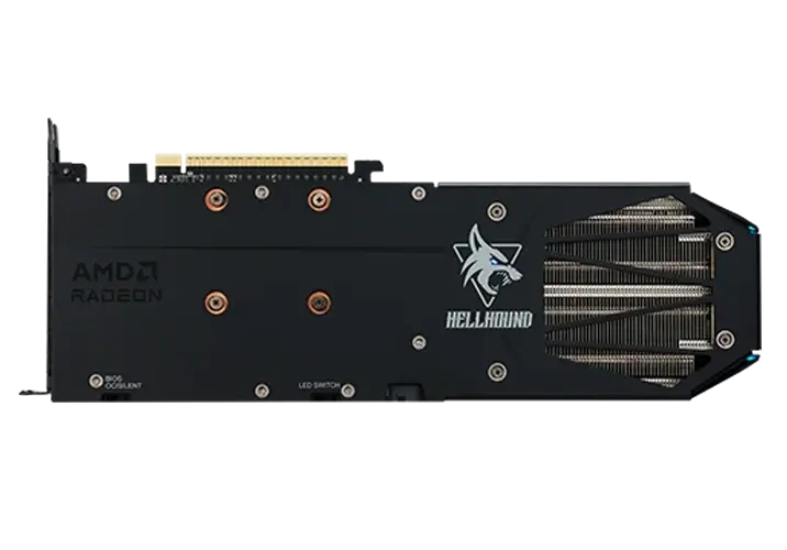 Video card PowerColor RADEON RX 9060 XT Hellhound OC 16GB GDDR6