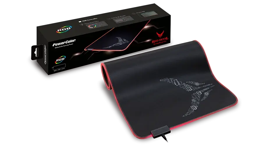 Mouse pad PowerColor Red Devil RGB - XL