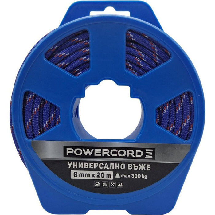 UNIVERSAL POWERCORD ROPE 6 MM 20 M BLUE