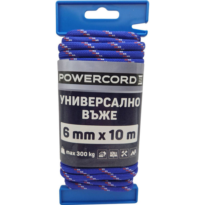 UNIVERSAL POWERCORD ROPE 6 MM 10 M BLUE