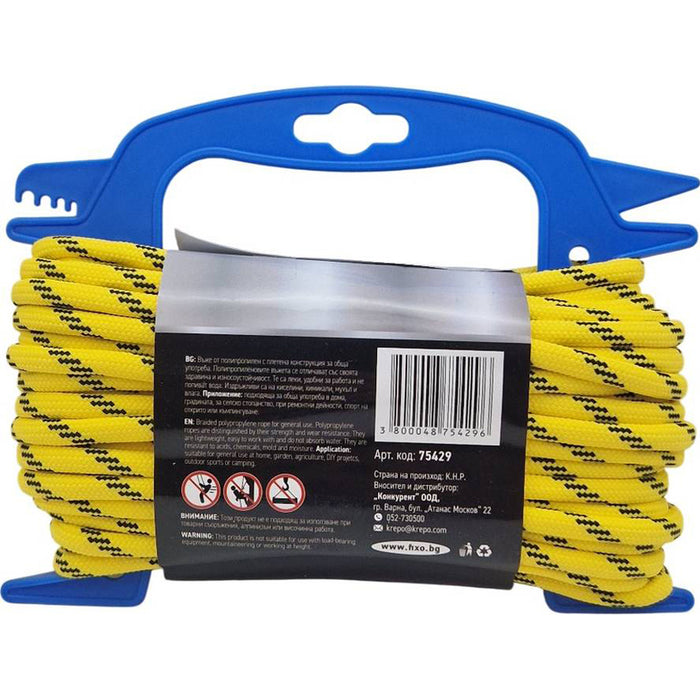 ROPE WIDE HOLDER POWERCORD 6 MM 15 M YELLOW