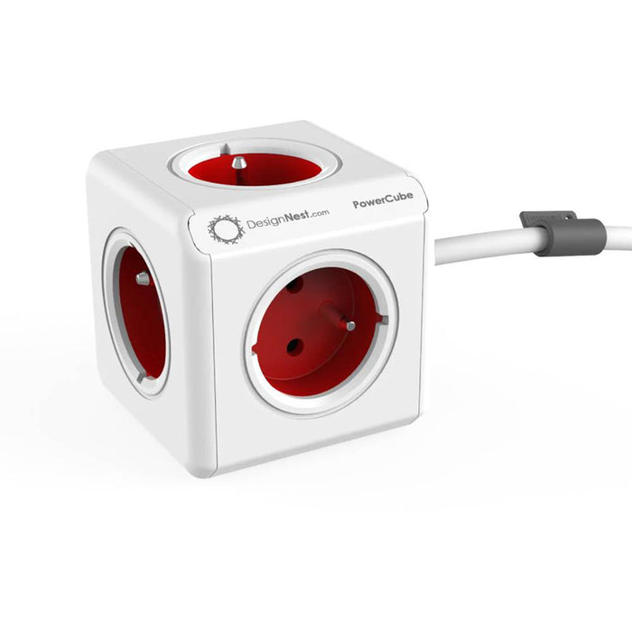 Designnest 5 GN/3M RED power strip