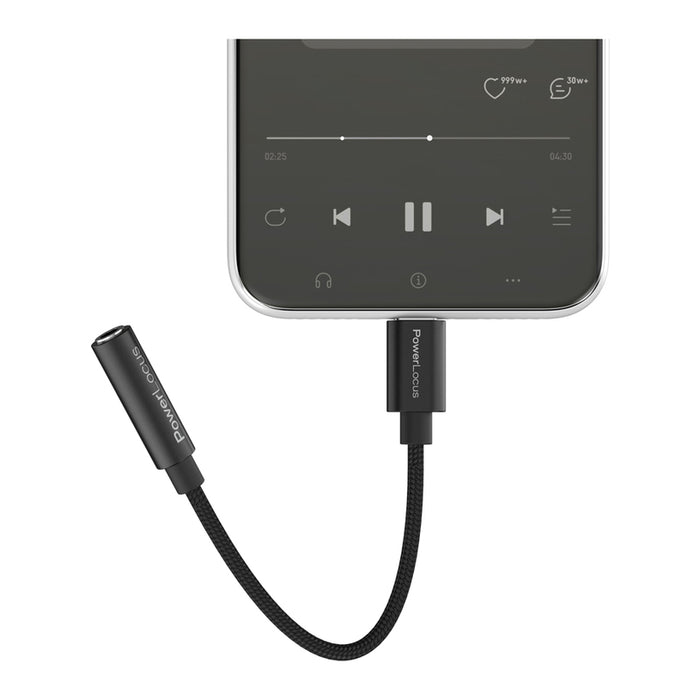 Cable POWERLOCUS 3.5MM AUX-USB-C