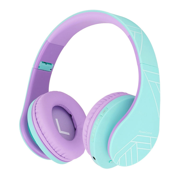 POWERLOCUS P2 KIDS TEAL/PURPLE stereo headphones