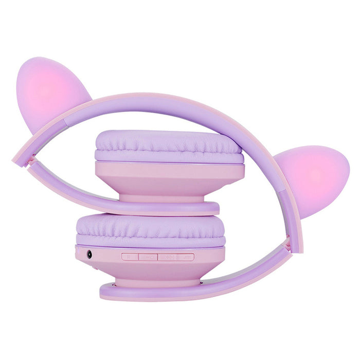 POWERLOCUS P2 KIDS CAT PINK/PUR stereo headphones