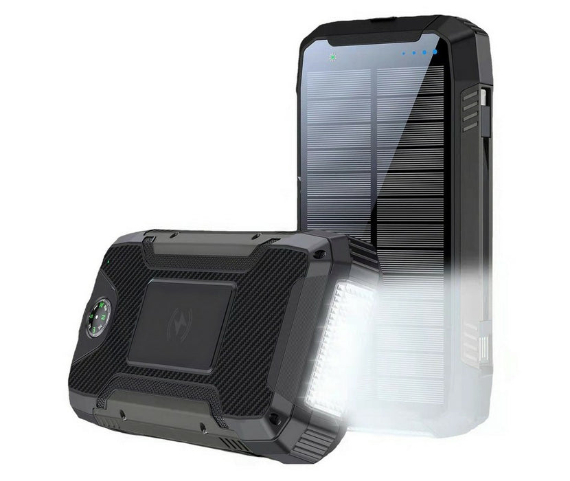 PowerNeed S20000Q mobile device charger Universal Black Lightning, Solar, USB Wireless charging Fast charging Outdoor