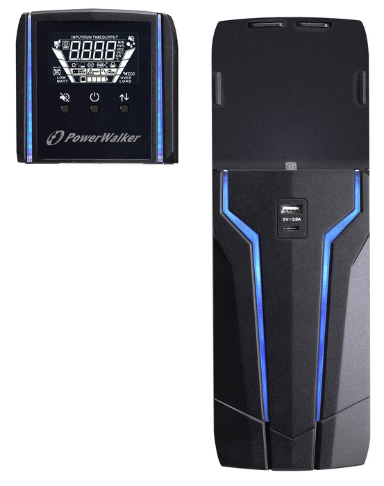 UPS POWERWALKER VI1000GXB, For professional gaming, 1000VA, Line Interactive