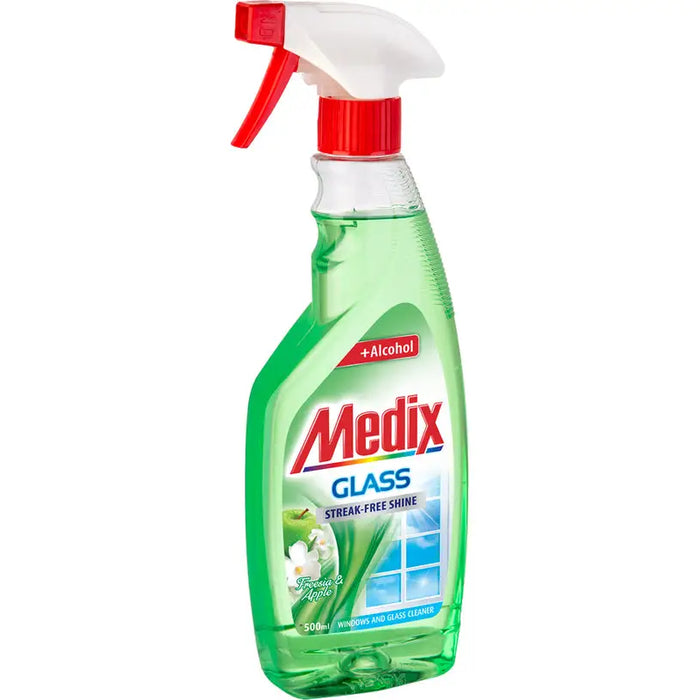 PREPARATION FOR WINDOWS AND GLASSES 500 ML APPLE MEDIX - Почистващи препарати<<<Домашни потреби<<<Кухня<<<Praktiker