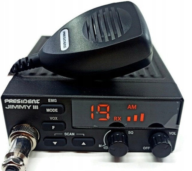 President Jimmy III AM/FM CB radio Black