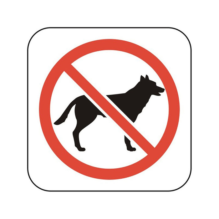 STICKER 12 X 12 CM PREVENTA """NO PETS"