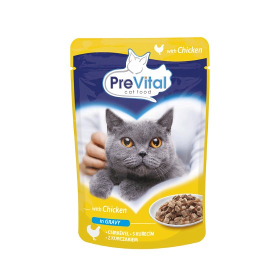 PREVITAL Chicken in gravy - wet cat food - 100g