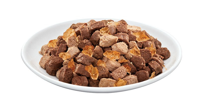 PREVITAL Beef and rabbit with turkey in jelly – wet cat food – 4 x 100g