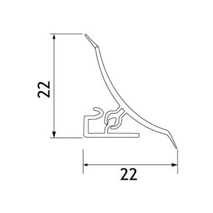 WATERPROOF MOLDING PF WHITE 3 M. PRIMO